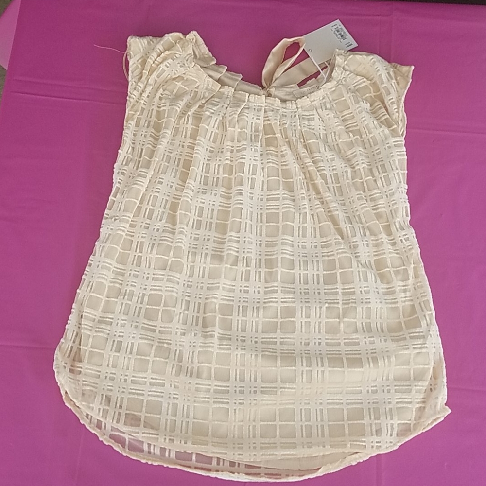 Lauren Conrad Cream Blouse